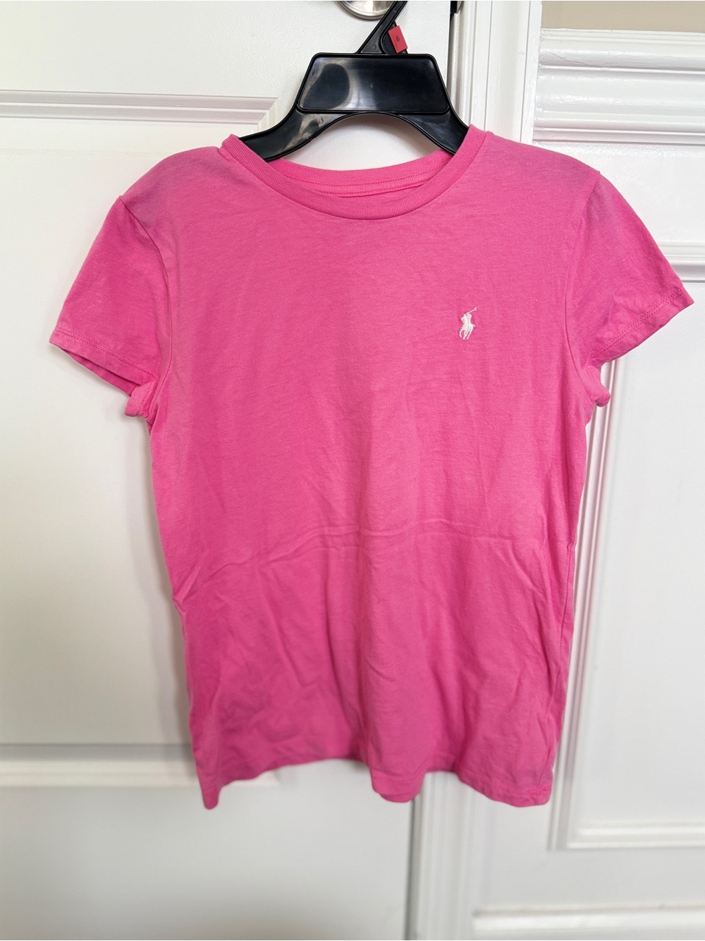 NWOT Polo Ralph Lauren Girls Bright Pink Polo Pony Tee Size L (12-14)